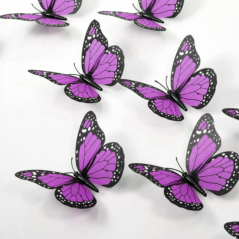 Purple Fake Butterfly Stock Photo - Download Image Now - Art And