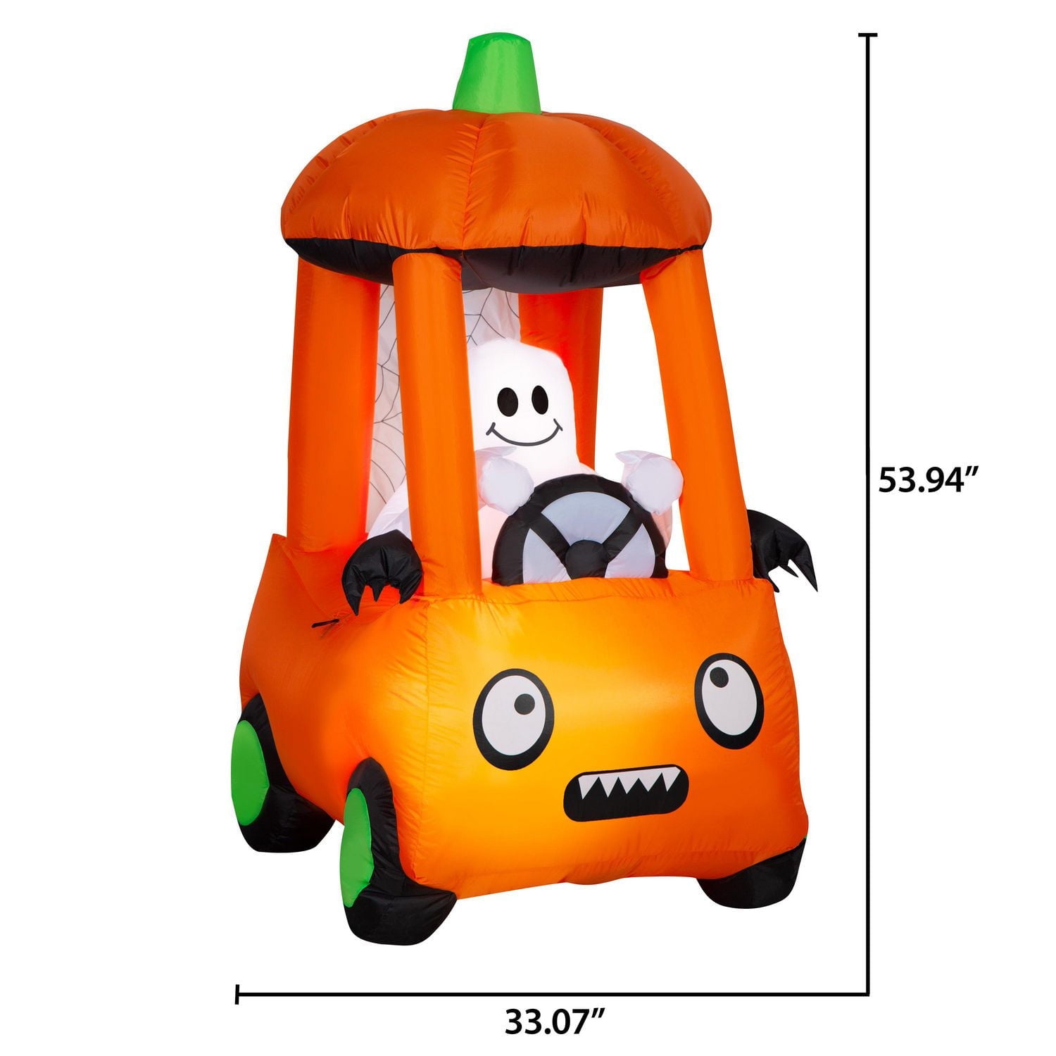 Airblown Ghost in Kiddie Car Scene