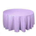thumbnail image 3 of BalsaCircle 120" Lavender Round Polyester Tablecloth Wedding Table Linens, 3 of 9