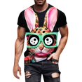 thumbnail image 3 of ZZHZGZ Mens 4Th of July Shirt Men T Shirt Mens Digital 3D Printed T Shirt Short Sleeved Shirt Top Lapel Xxl, 3 of 3