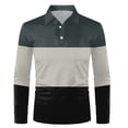 thumbnail image 4 of YDLCAFD T-Shirt à Manches Longues pour Hommes Printemps et Automne avec Col Rabattu, Mode Ample, 4 of 4