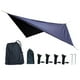 thumbnail image 2 of Toldo para hamaca de lona para acampar, fácil de instalar, ligero y para acampar, ideal para jardín, picnic, viajes, mochilerismo y senderismo. Negro, 2 of 8