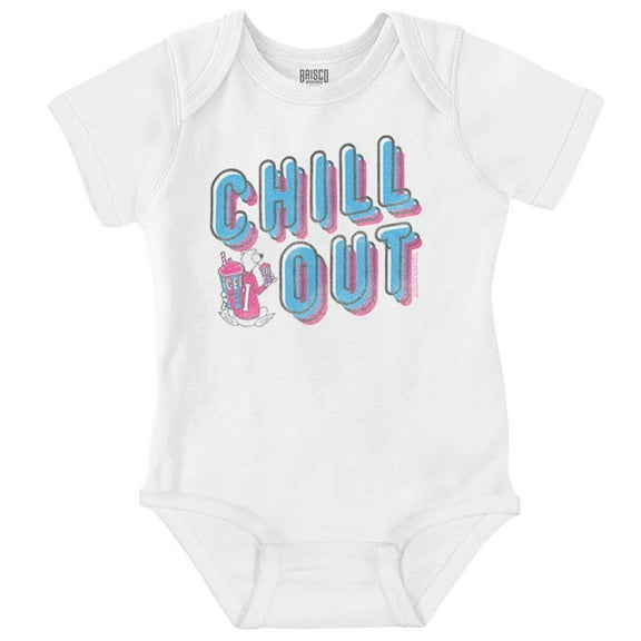 Chill Out Vintage 80s Icee Logo Romper Boys or Girls Infant Baby Brisco Brands 18M