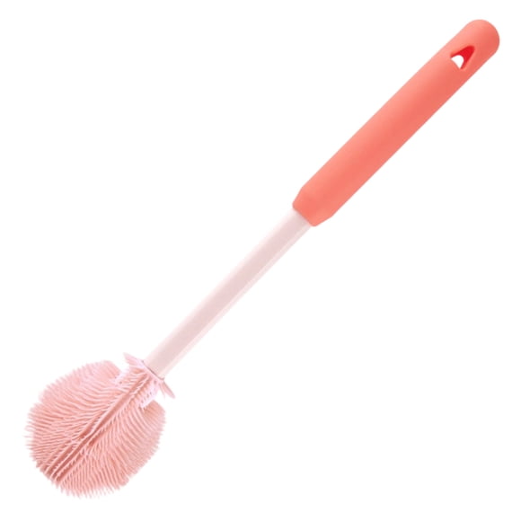 SIfdSeng Silicone Bottle Brush Ergonomic Short Handled Cleaning Cup Brush Water Bottle Cleaning for Baby Bottles Glassware Narrow Neck Containers