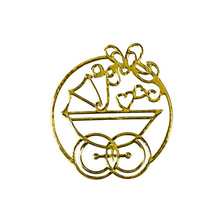 UPC: 0601952190322 | Great Papers! Delicate Touch Baby Seals Gold 27 Per Pack (2019032)