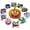 Type C, variant on Halloween Pumpkin Stickers for Decorating - 10 Sheets Jack-o-Lantern Pumpkin Decorating Stickers - Cute Halloween Toddler Decor Idea - Pumpkin Party Favors - Halloween Favors