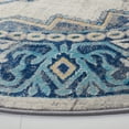 thumbnail image 3 of SAFAVIEH Brentwood Vesela Oriental Area Rug, Aqua/Light Gray, 6'7" x 6'7" Round, 3 of 11