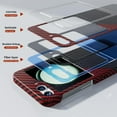 thumbnail image 5 of Aramid Fiber Case for Samsung Galaxy Z Flip 6 Case Aramid Fiber Thin Fit Slim Minimalist 6 FT Military Grade Drop Protection Case with Wireless Charging, Black&Red, 5 of 12