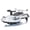 White, variant on 12V Kids Ride On Electric Wiggle Car, 360° Drift Ride On Toy with Rear Mist Spray, LED Lights, Flashing Wheels, Bluetooth Music, USB, MP3, Power Display, Anti-Tip Chassis, 3.73-4.35 MPH, Ages 3+
