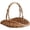A, variant on Lypsnake Handwoven Wicker Harvest Basket with Handle,Lightweight Oval Woven Storage Basket for Fruit Flower Vegetable Gathering, Rustic Portable Wicker Tray for Wedding Decor Picnic Garden Layout