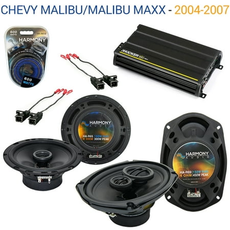 Chevy Malibu/Malibu Maxx 04-07 OEM Speaker Upgrade R65 R69 & CX300.4 Amp - Factory Certified