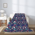 thumbnail image 2 of Rateoe Underwater Animals Pattern Flannel Throw Blanket, Ultra-soft Blanket for Bed, Couch, Car, Hypoallergenic Anti-pilling blanket-40"x30"(Vertical), 2 of 6