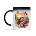 thumbnail image 2 of Be My Valentine's Pug Truck Full of Love Flower Balloon Heat Color Changing Mug Dog Lover Gifts Magic Coffee Mug - 02029, 2 of 4
