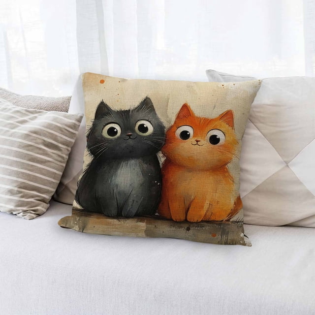 Herunwer Throw Pillow Covers Soft Decorative Throw Pillowcases Cushion Case Square for Home Decor Bed Couch Car Living Room