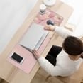 thumbnail image 3 of Professional-Grade Pink Mouse Pad & XXL Desk Pad – 31.5x11.8 inches Desk Mat with 3 Levels, Perfect for Computer Keyboards and Home Office Work, 3 of 7