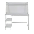 thumbnail image 5 of Geo Shelf Contemporary Office Desk In White Steel And White Wood, 5 of 7