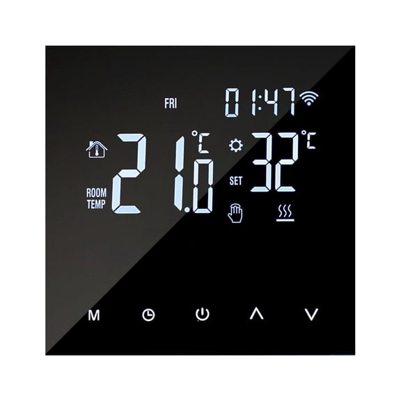 Mistaha Smart Thermostat with WiFi Control - Programmable Temperature Panel, Celsius/Fahrenheit Switchable - ME82BH WiFi Thermostat for Water/Gas Boiler 3A - Easy Installation, Ideal for Home,