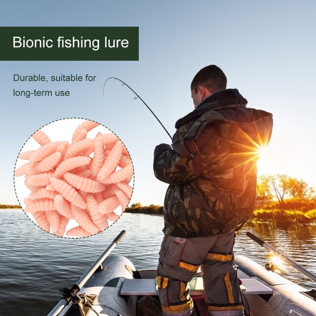 50pcs Simulation Douce Appâts de Pêche Leurres Lumineux Réutilisables Portables 2 5 Accessoires de Leurres de Pêche