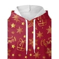thumbnail image 4 of TRKIYQC Sudadera con Capucha navideña para Hombre, Sudadera con Capucha de Papá Noel y muñeco de Nieve de Manga Larga con Bolsillo TRKIYQC moda, 4 of 6