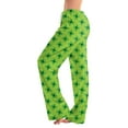 thumbnail image 4 of St Patricks Day Pajama Pant Women Shamrock Print Soft Lounge Trousers Soft Pajama Lounge Pants Cozy St. Patricks Day Gifts Pajamas Women, 4 of 7