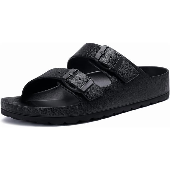 Women's Comfortable EVA Sandals with Arch Support, Adjustable Buckle Sunmmer Beach Slide Sandal