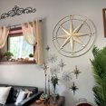 thumbnail image 3 of Zeckos Off-White Metal Nautical Compass Rose Wall Sculpture 39.5 inch, 3 of 8