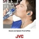 JVC HA-ECX20A Sport Écouteur Interne Clip Écouteurs&44; Bleu & Blanc – image 2 sur 5