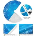 thumbnail image 2 of FMSHPON Blue Christmas Snowflake Xmas Christmas Tree Skirt Stand Mat for Holiday Party Decoration Indoor Outdoor 48 inches, 2 of 6