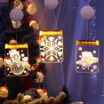 thumbnail image 4 of Luces navideñas decoración navideña forma de ventosa luces colgantes de ventana luces nocturnas pequeñas 3D luces de neón-3 piezas Rojo Verde, 4 of 5