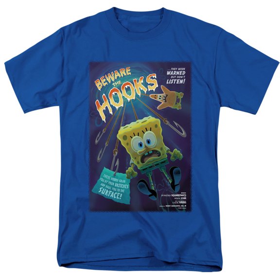 Spongebob Beware The Hooks Unisex Adult T Shirt