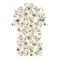 thumbnail image 7 of Frostluinai Womens 2 Piece Summer Outfits Hawaiian Print Open Front Kimono Blouse and Shorts with Pocket Beach Vacation Outfits Khaki XL, 7 of 7