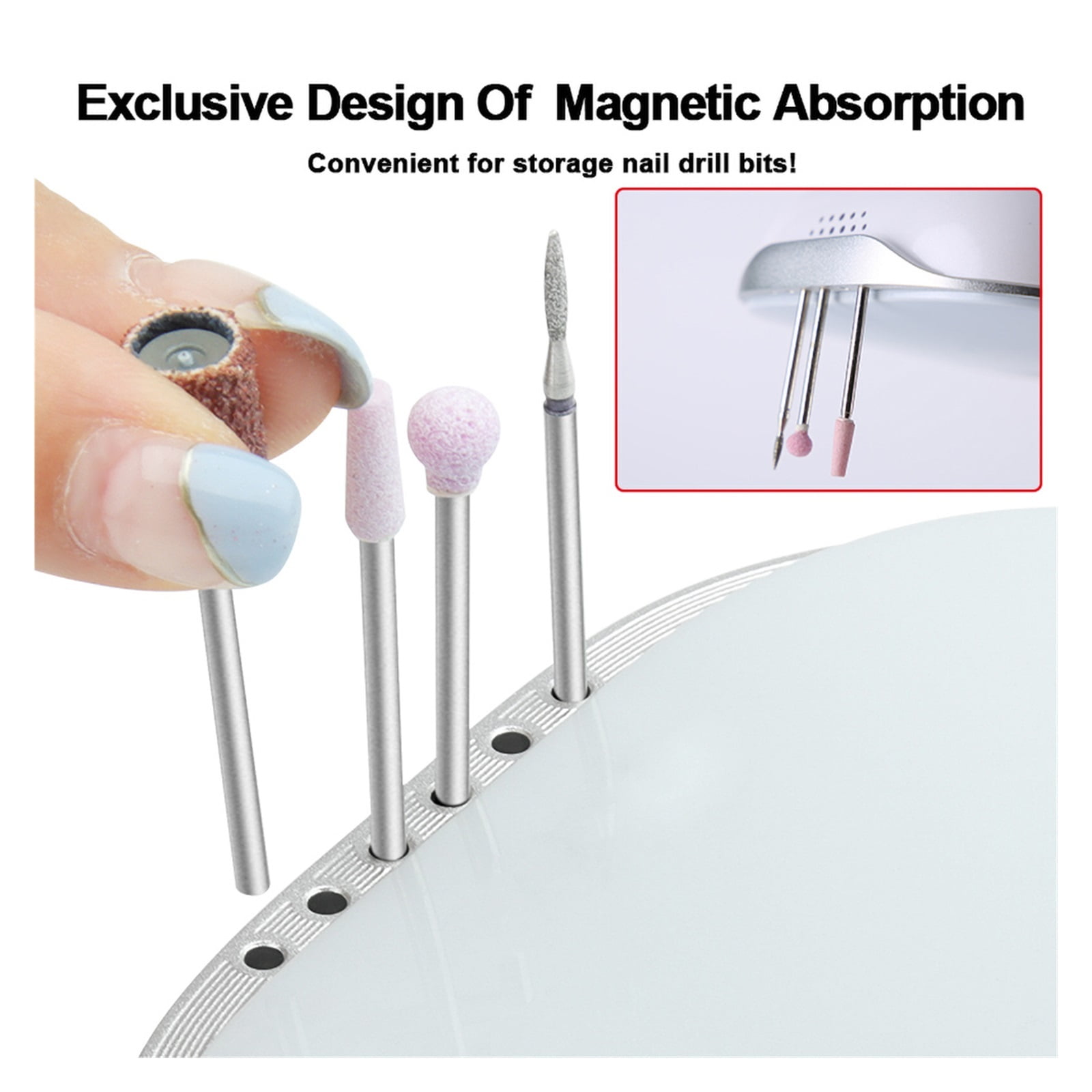 35000RPM Electric Nail Drill Machine, Professional Nail Machine, Powerful Manicure Machine, Apparatus For Manicure For Home Salon ,Low Noise