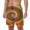 thumbnail image 2 of Uemuo Colorful Swirl Pattern Mens Swim Trunks Quick Dry Board Shorts with Mesh Lining, Stretch Beach Shorts Quick Dry No-Chafing Board Shorts-X-Large, 2 of 9