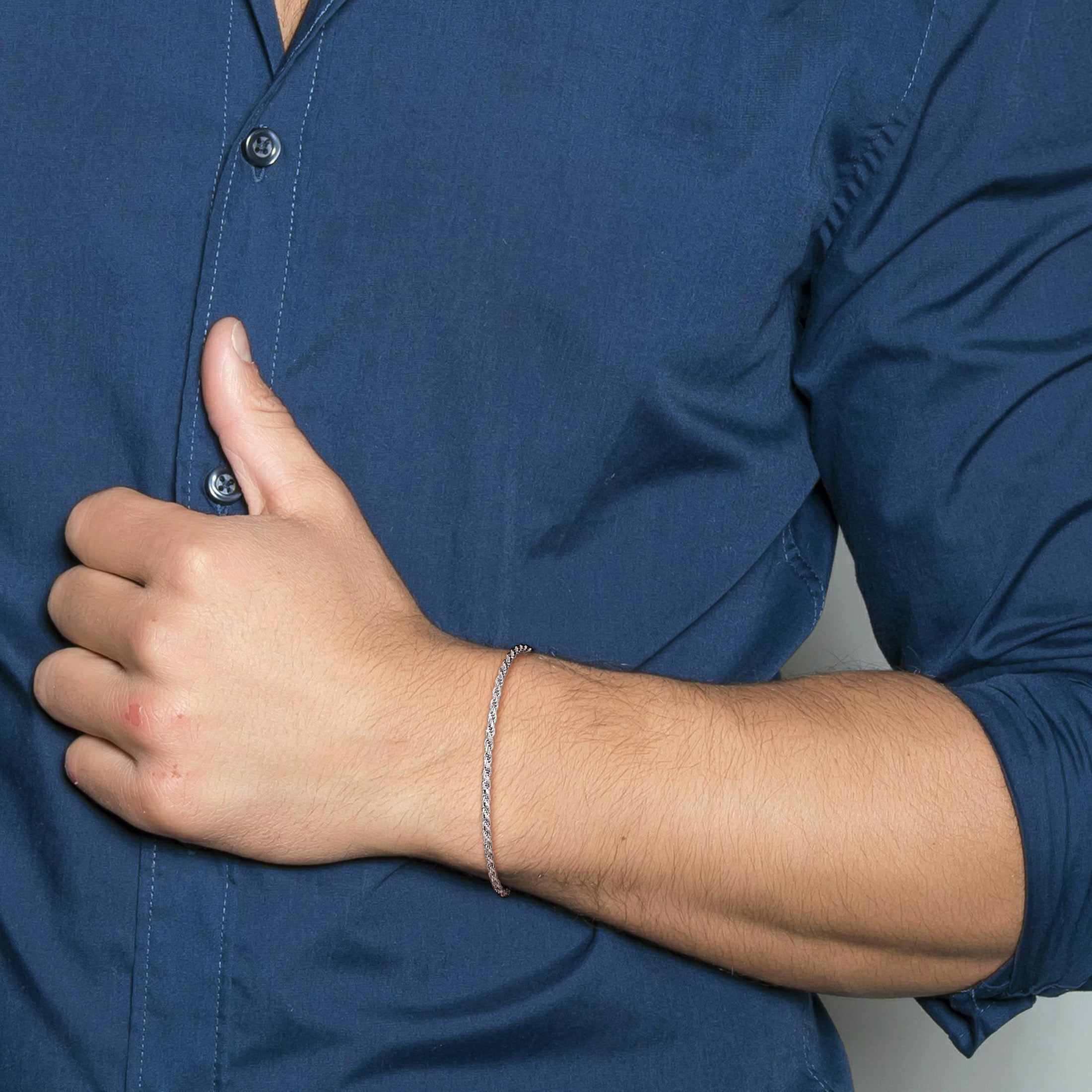 Everly Men's Sterling Silver Bracelet