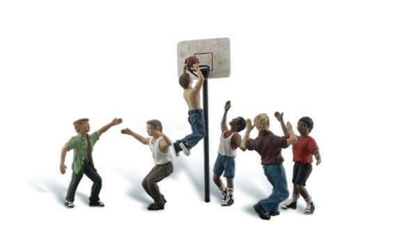 Woodland Scenics HO Scale Shootin Hoops Figures A1926 for sale online