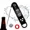 Black, variant on Digital Meat Thermometer for Grilling, Baking & Candy, Instant Read with Foldable Probe, Red/Black Dual Pack​