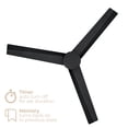 thumbnail image 3 of Breeze 52in 3-Blade Smart Ceiling Fan in Matte Black Works With iOS or Android App, 3 of 10