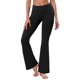 thumbnail image 1 of BUBBLELIME 29""/31""/33""/35"" 4 estilos Pantalones de yoga con corte de bota para mujer Control de barriga - Bootleg básico_Negro XL_29"" Entrepierna, 1 of 1