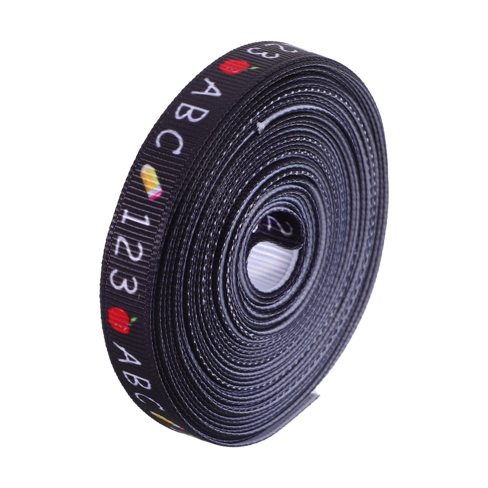 FONDOTIN 1 Roll Black Polyester Ribbon for Teachers and Students Back to School 359.20X0.39X0.04In