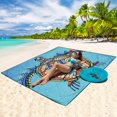 thumbnail image 4 of Manta de playa WIWIGO impermeable a prueba de arena 200x211 cm, 4 of 6