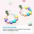 thumbnail image 3 of Cuentas de estrella de acrílico Uxcell, 400 Pcs cuentas de pulsera de amistad en forma de estrella, blancas, 3 of 5