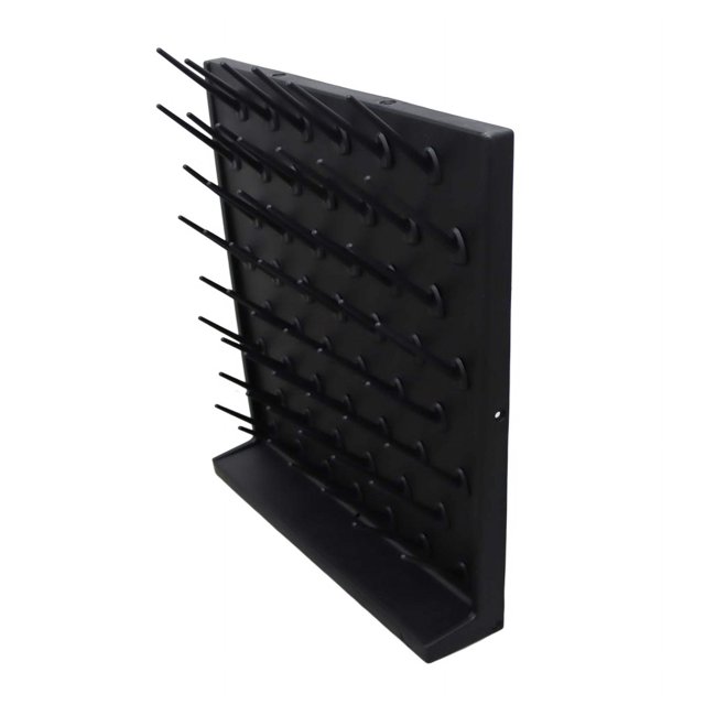 52 Pegs Wall Drying Rack Detachable Lab Drying Draining Rack Cleaning Equipment Black
