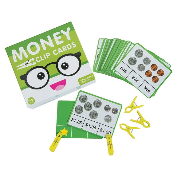 Money Clip Cards - Educational - 51 Pieces