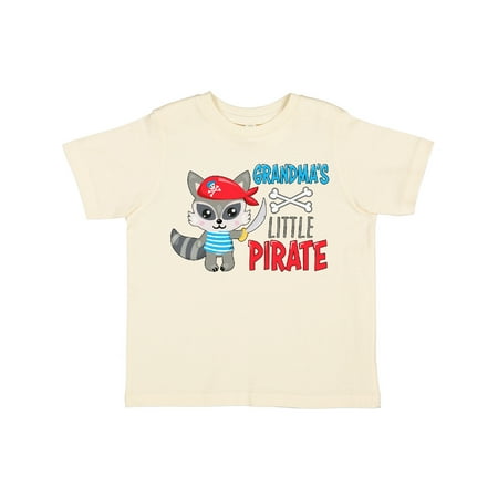 

Inktastic Grandma s Little Pirate Cute Raccoon with Sword Gift Toddler Boy or Toddler Girl T-Shirt