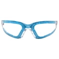 thumbnail image 2 of 2 Pairs Global Vision Ruthless Women's Padded Safety Glasses Motorcycle Riding Glasses Blue & Pink Frame with Clear Lens ANSI Z87.1, 2 of 7