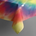 thumbnail image 3 of Colorful Tie Dye Spiral Pattern Rectangle Tablecloth 60"x84",Waterproof Polyester Rectangle Table Cloth, Wipeable Spillproof Polyester Tablecloth for Dining, Camping, Indoor and Outdoor, 3 of 5