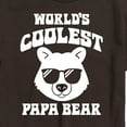 thumbnail image 2 of Instant Message - Worlds Coolest Papa Bear  - Men's Short Sleeve Graphic T-Shirt, 2 of 5