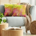 thumbnail image 5 of Ambesonne Pastel Throw Pillow Cover 2 Pack, Spring Yard Watercolors, 24", Apple Green Marigold, 5 of 7