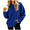Blue, variant on Tdoqot Womens Sweatshirts with Pockets- Long Sleeve Loose Fit Casual Crewneck Fall Trendy Pullover Tops Gray