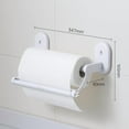 thumbnail image 2 of Wall Paper Towel Holder, Plastic Suction Cup Papertowel Holder Wall Mount, No Drilling Paper Towel Holder for Kitchen, Rv, Bathroom, White, 2 of 2